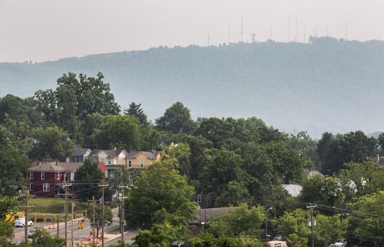 Haze over the mountains