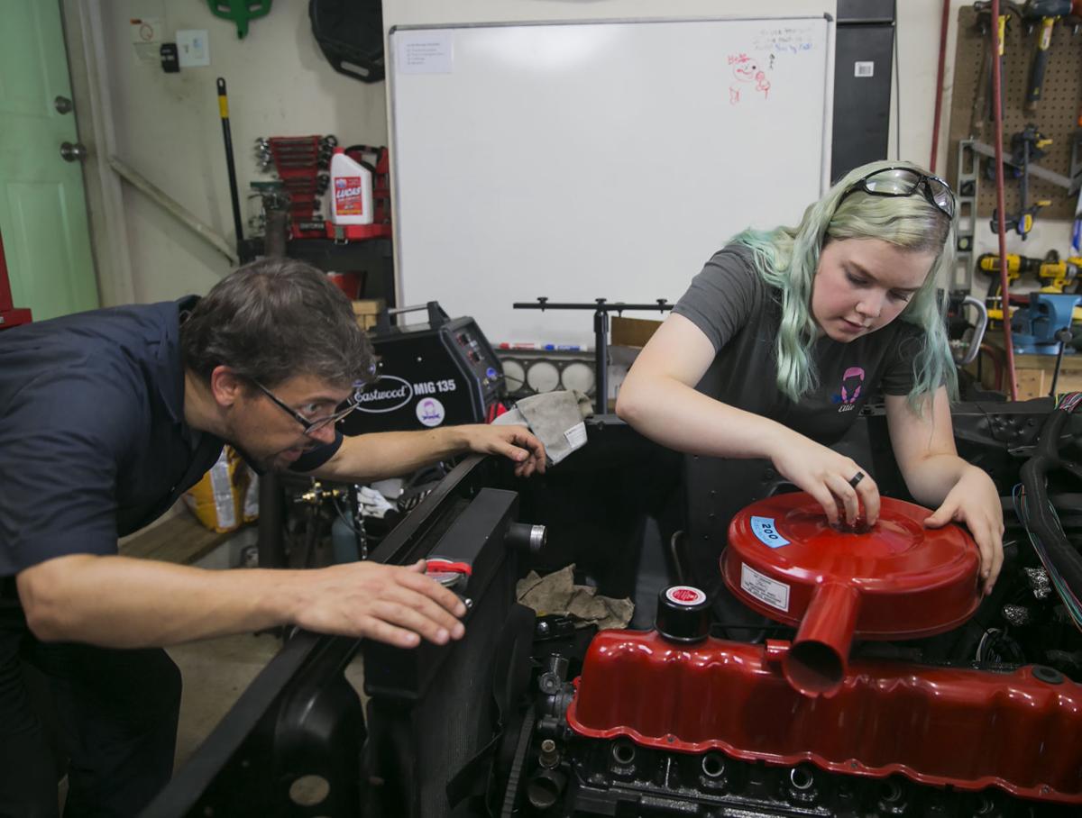 A visit to Ellie's Garage in Spotsylvania, where a 15-year-old and her ...