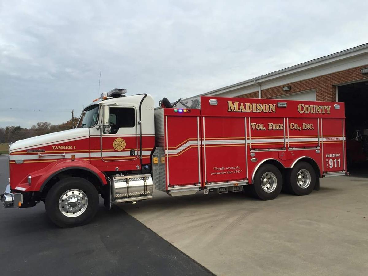 New tanker delivered to Madison County Volunteer Fire Company
