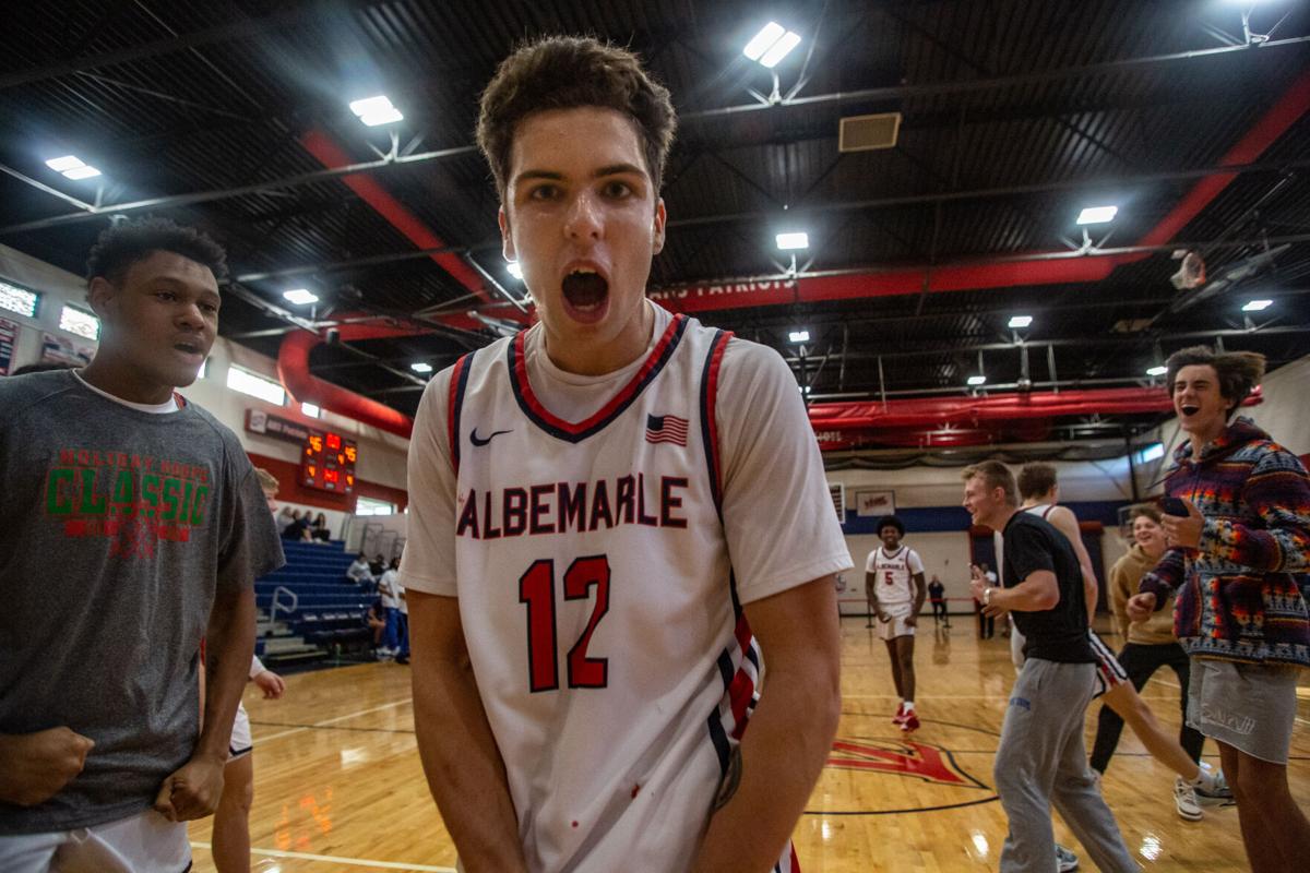 Wes Gobble's late free throws propel Albemarle boys basketball team to