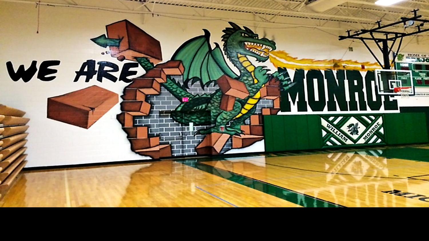 Mural Breathes Fire Onto Drab Gym Walls News Dailyprogress Com