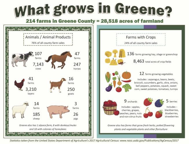 What grows in Greene?