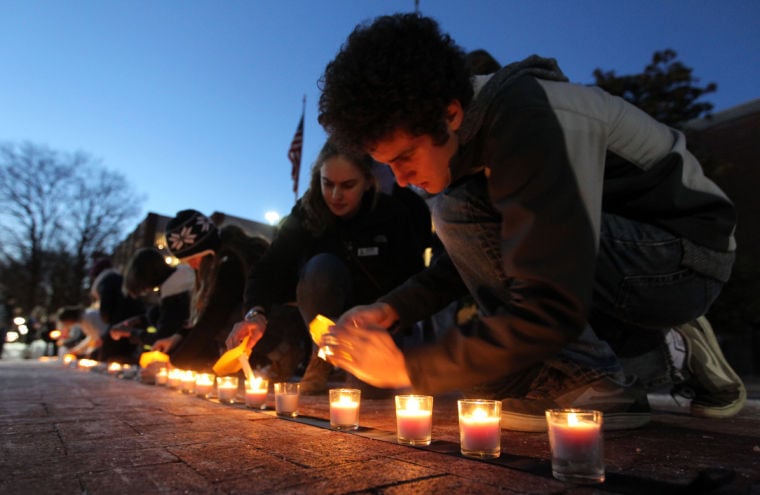 Downtown vigil