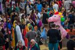 Crowd of hundreds braves the rain for Charlottesville Pride
