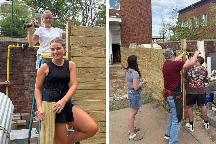 Students transform vacant lot into a sculpture garden ‘where memory lives’