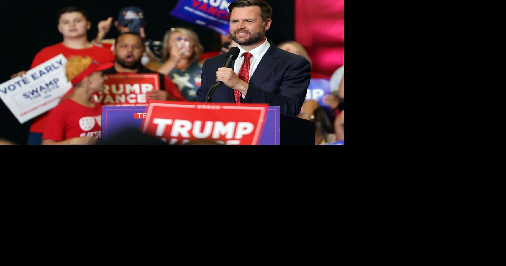 Vice presidential nominee J.D. Vance rallies Republicans in Radford
