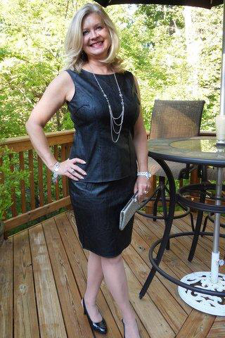 paige faux leather dress PAIGE Jaxsyn Faux Leather Dress MSRP $279 Size 6 main image 1