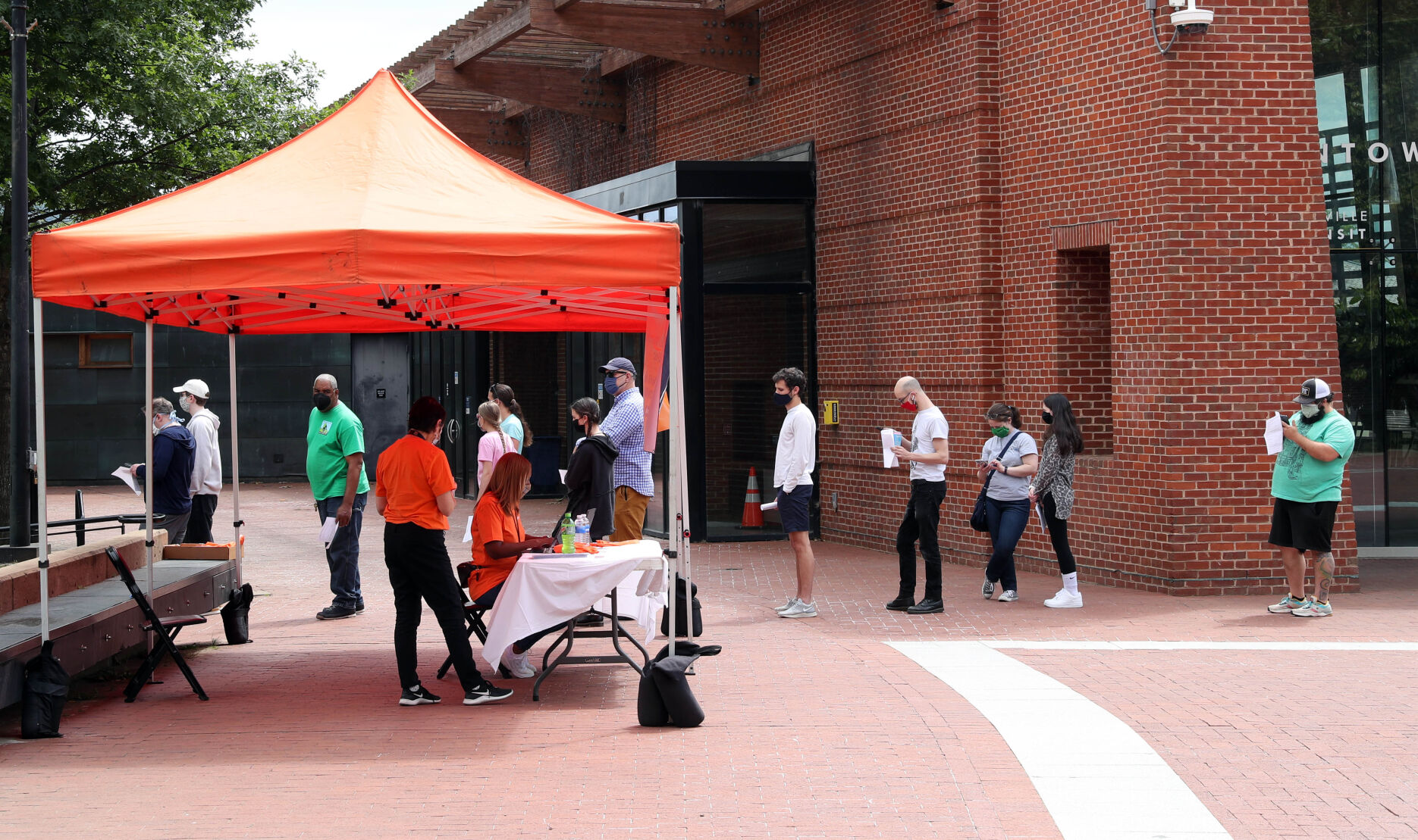 UVa popup vaccination clinic at the Sprint Pavilion