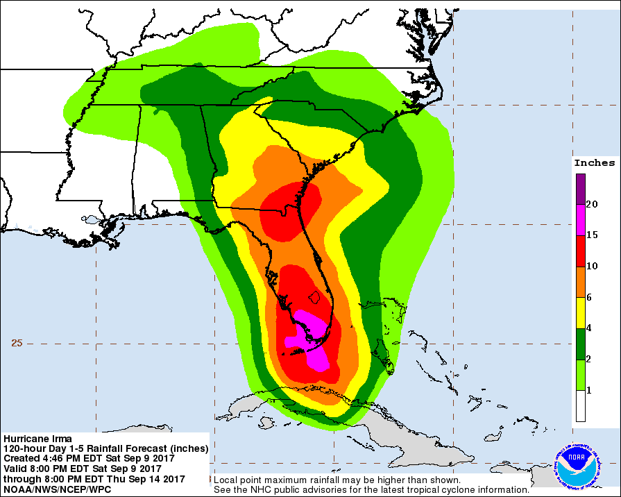 Hurricane Irma timeline From Florida landfall to remnant rain in