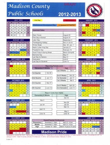 School calendar