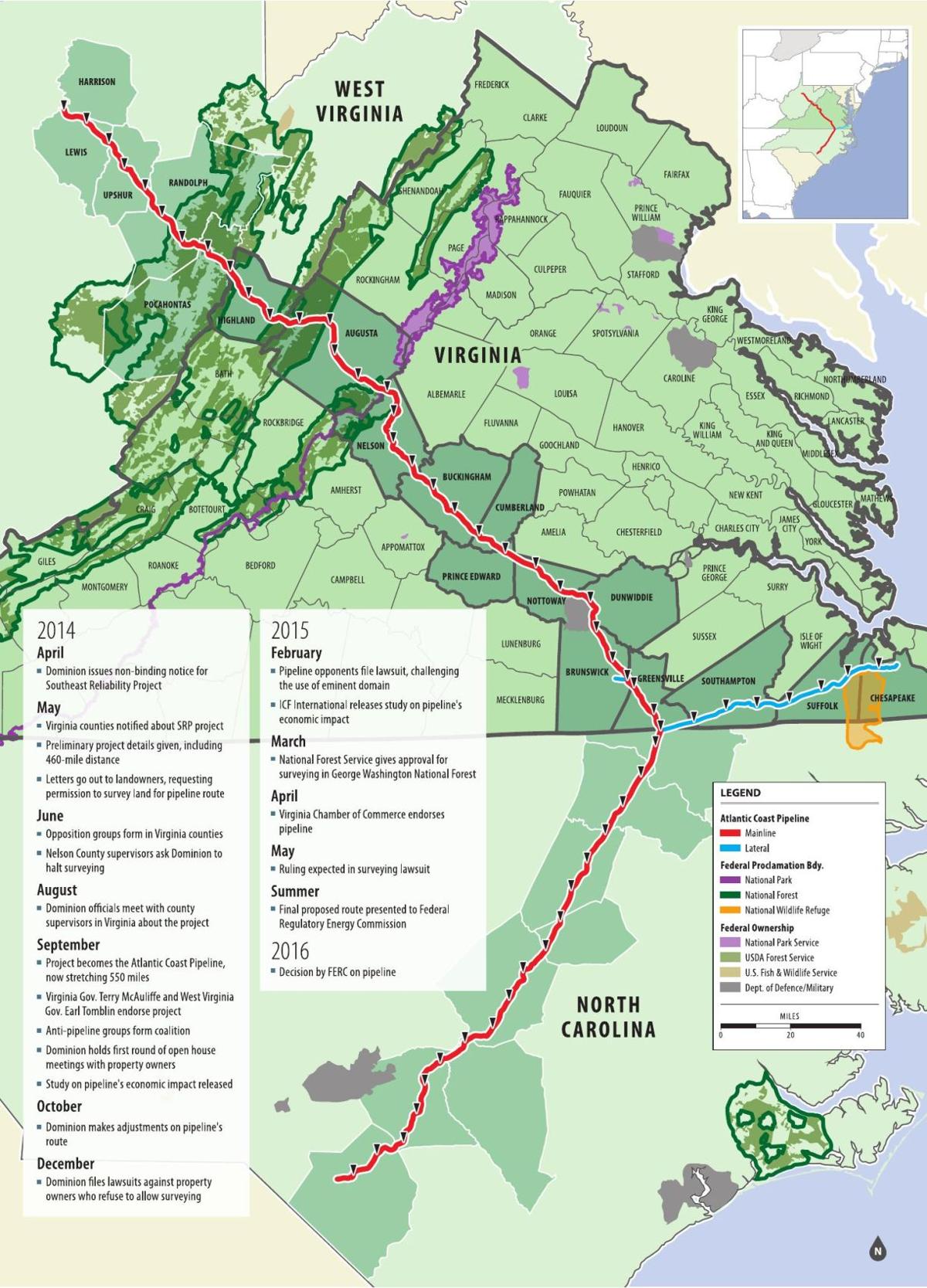 Atlantic Coast Pipeline adopts route around Wingina historic district