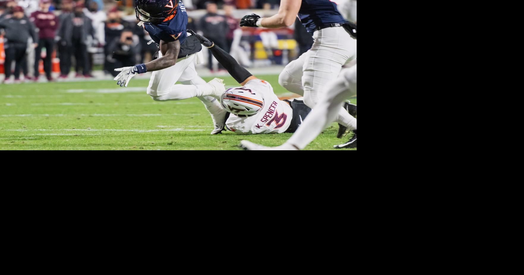 No. 17 Virginia football clinches ACC title game berth with rout of rival ...