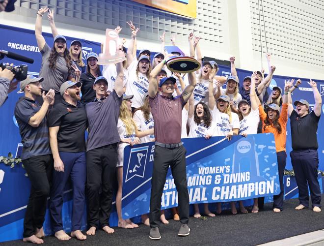 Women's swimming and diving clinches third consecutive ECAC Winter  Championships title