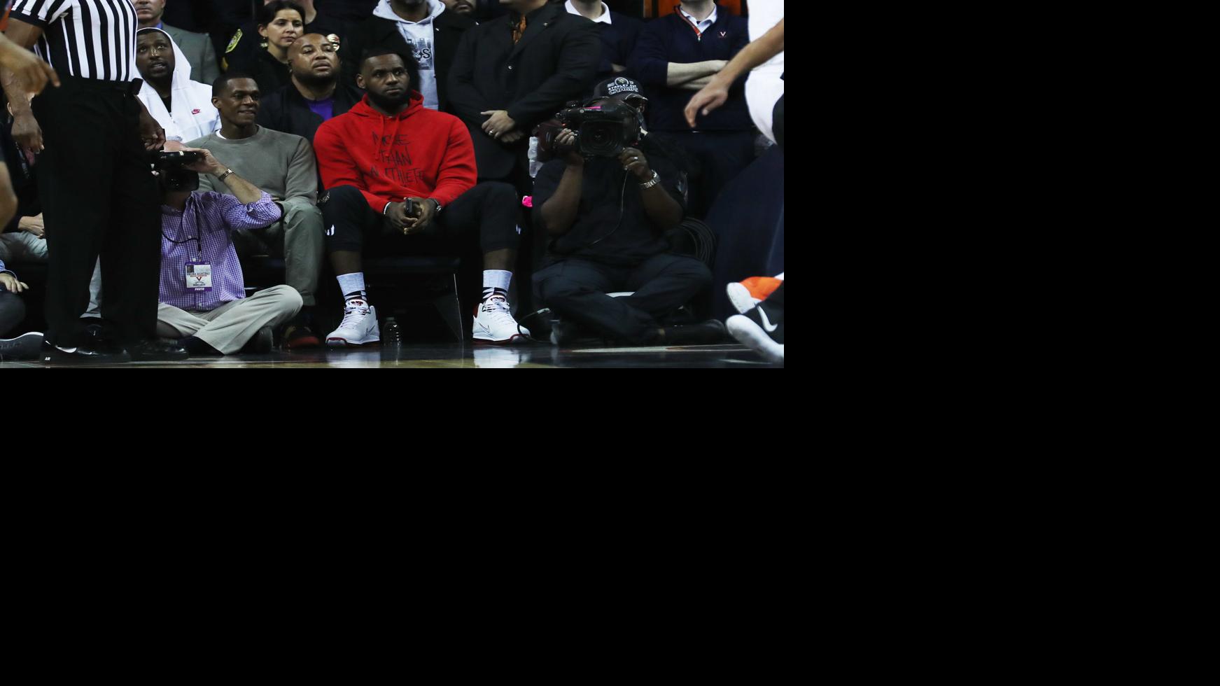 Lebron James Attends Virginia Duke Basketball Game At John Paul