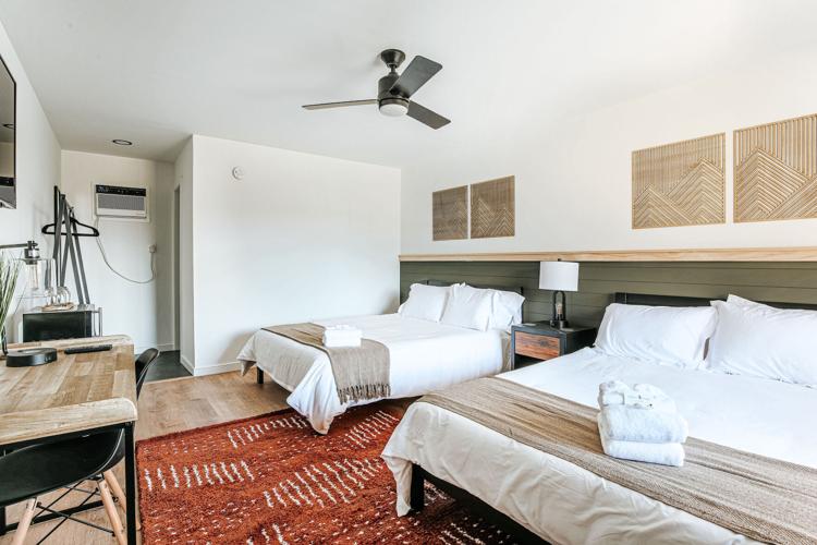 Grey Pine Lodge double beds