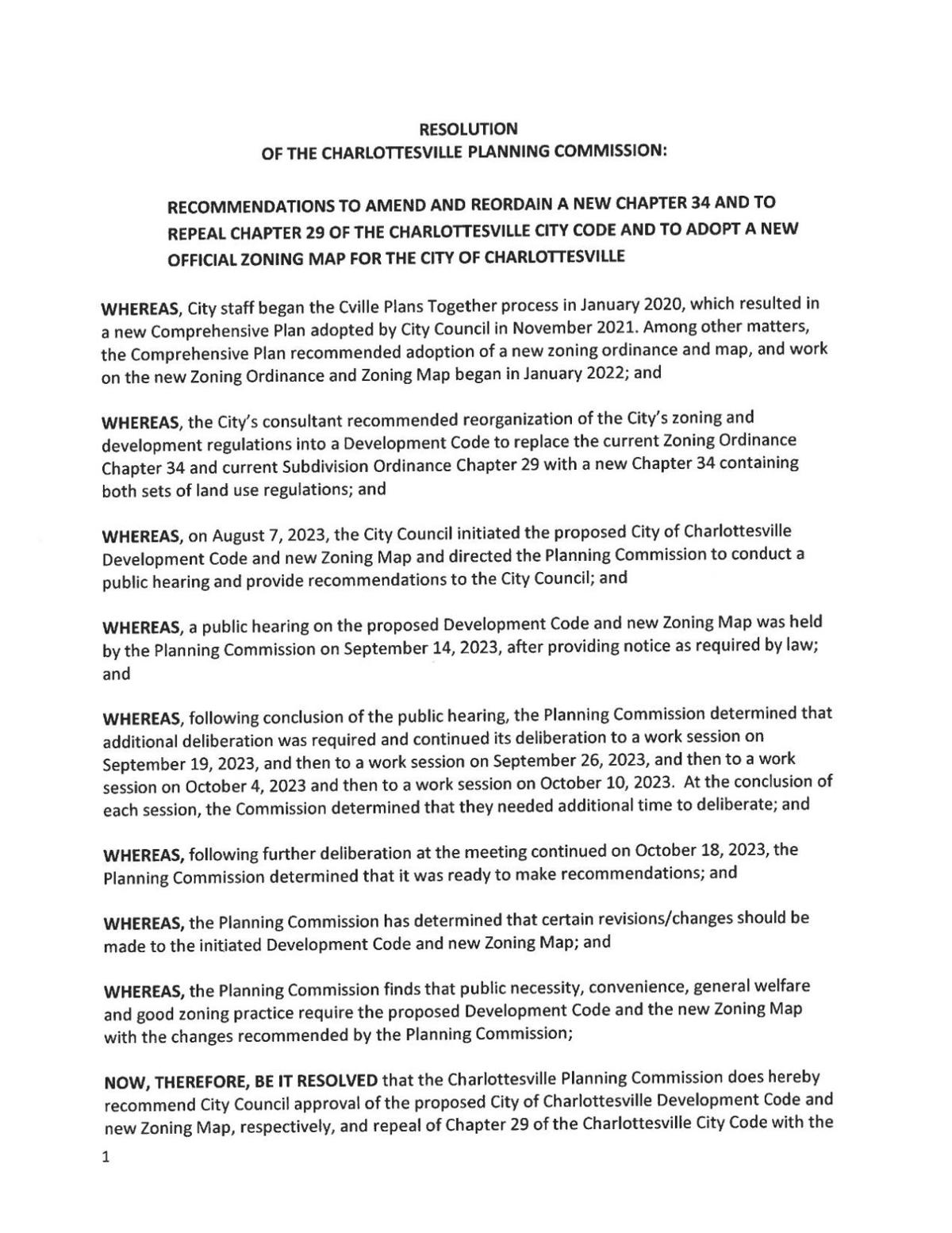 So Charlottesville has a new zoning ordinance. When can you expect to