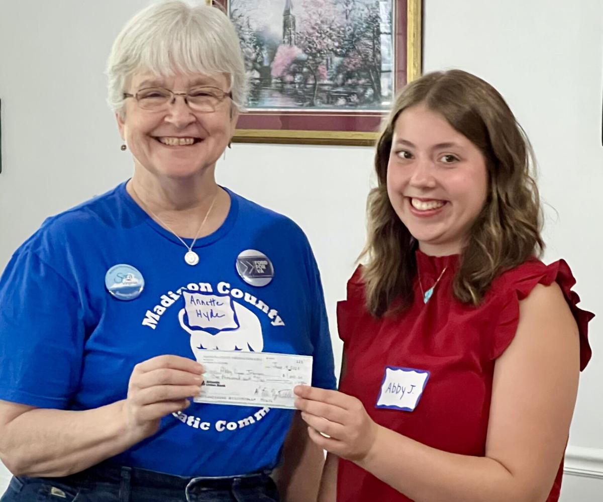 Madison Democrats present scholarship to Abby Johnson