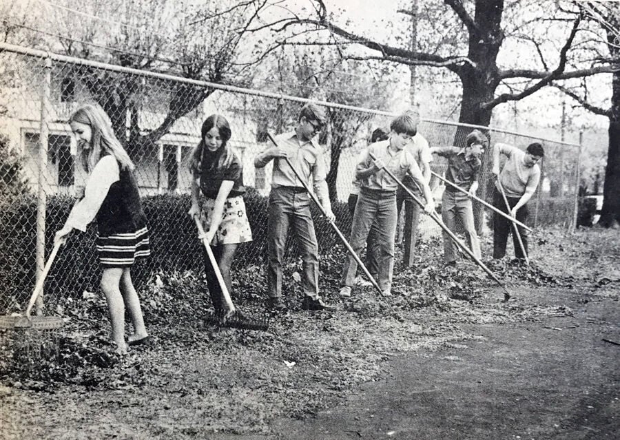 IHBNR-May 6, 1971 (OIS students clean up)