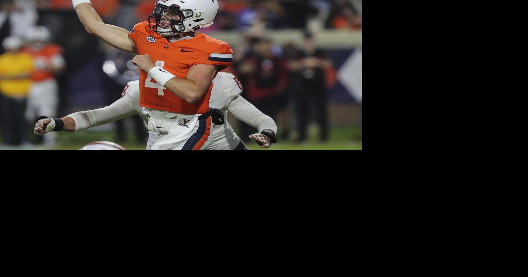 Virginias Football-Quarterback Chandler Morris hat während seines ...