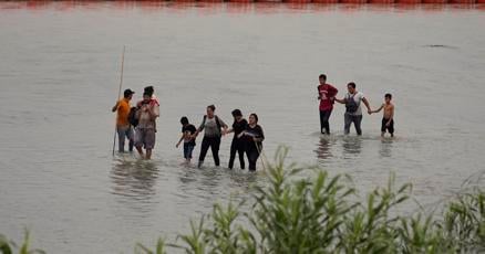 Biden administration sues Texas governor over Rio Grande buoy barrier thats meant to stop migrants Biden administration sues Texas governor over Rio Grande buoy barrier thats meant to stop migrants