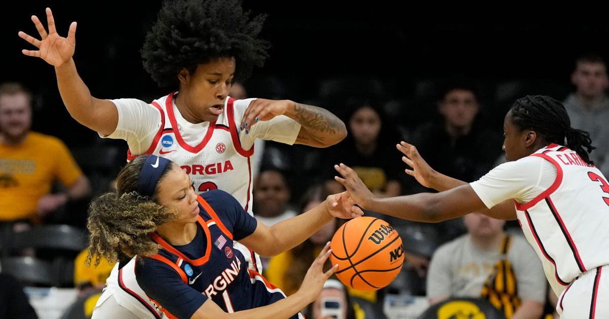 Virginia outlasts Georgia in overtime to advance to 2nd round of women's NCAA tournament