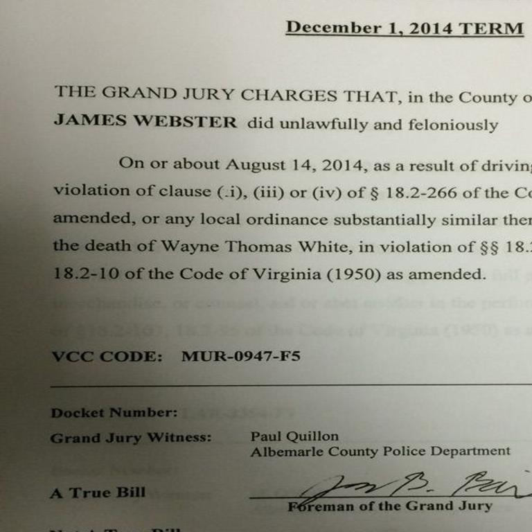 Donovan Webster Charged With Involuntary Manslaughter
