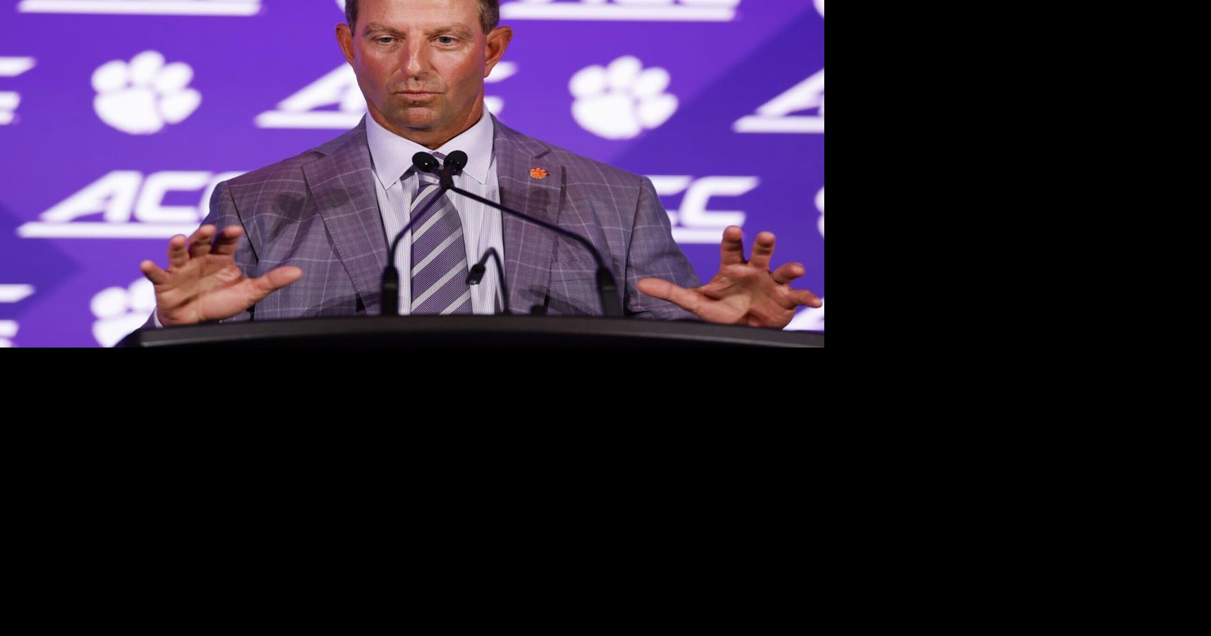 ACC FOOTBALL NOTES ACC football notes: Swinney says Clemson stunk last year Jul 16, 2026 Jul 16, 2026 Updated 57 mins ago