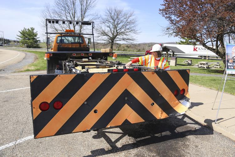 VDOT promotes work zone safety with crash cushion truck