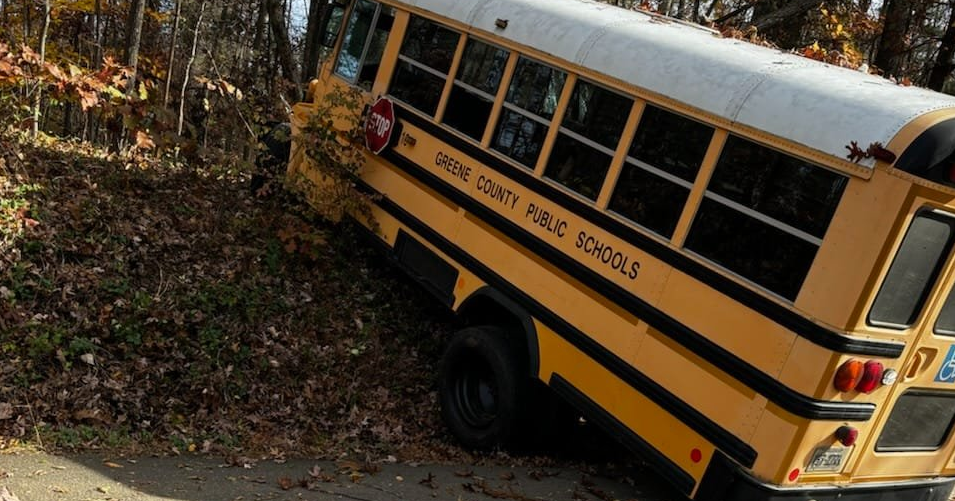 2 hospitalized after school bus crash in Greene County