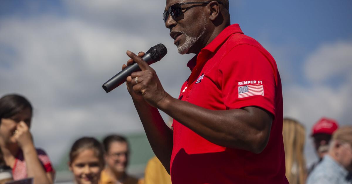 Earle-Sears’ husband promises Greene County voters she’ll put an end to DEI, CRT