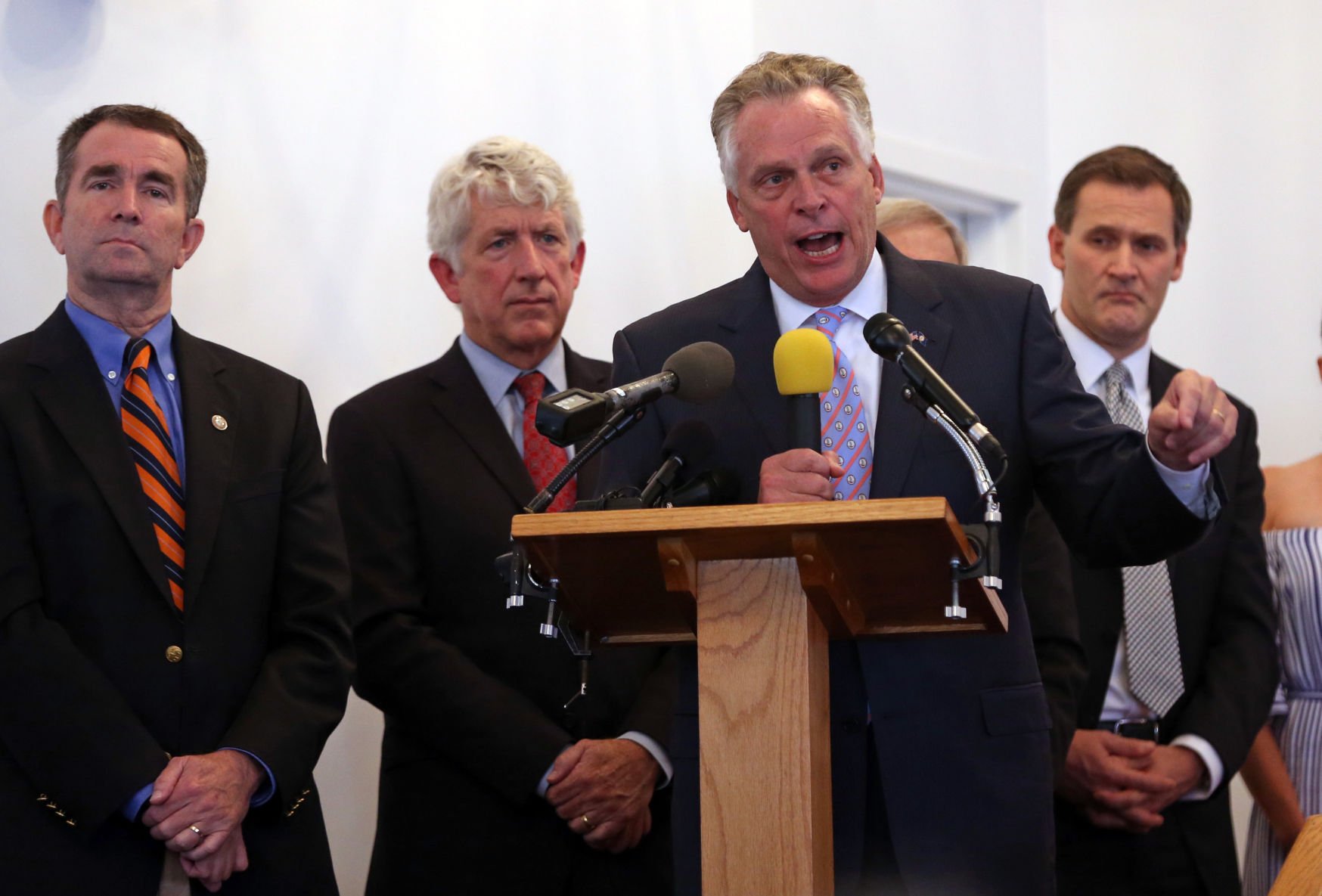 Terry McAuliffe attends a church after the tragedy in Charlottesville Terry McAuliffe attends a church after the tragedy in Charlottesville