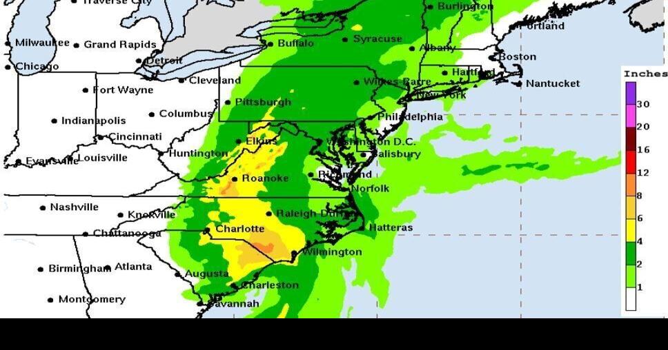 'Pretty sizeable threat' of tornadoes in Virginia, weather service says