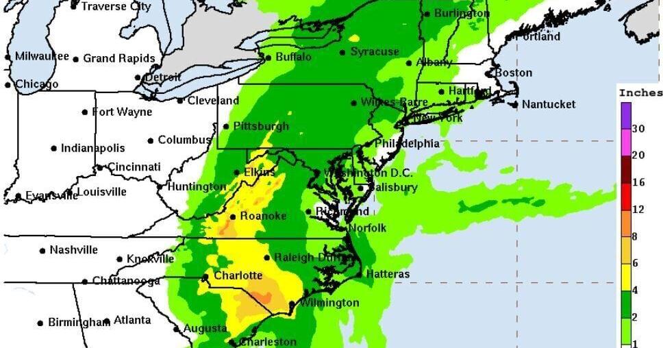 'Pretty sizeable threat' of tornadoes in Virginia, weather service says