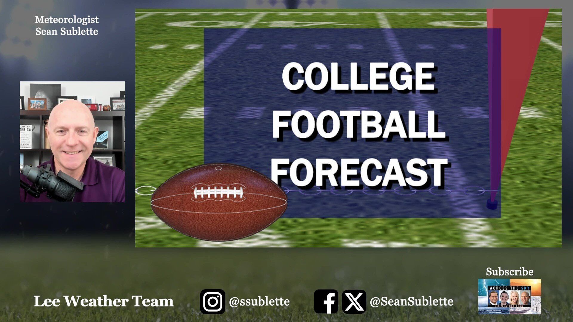 College Football Forecast From JMU to Richmond. Meteorologist Sean Sublette takes a look