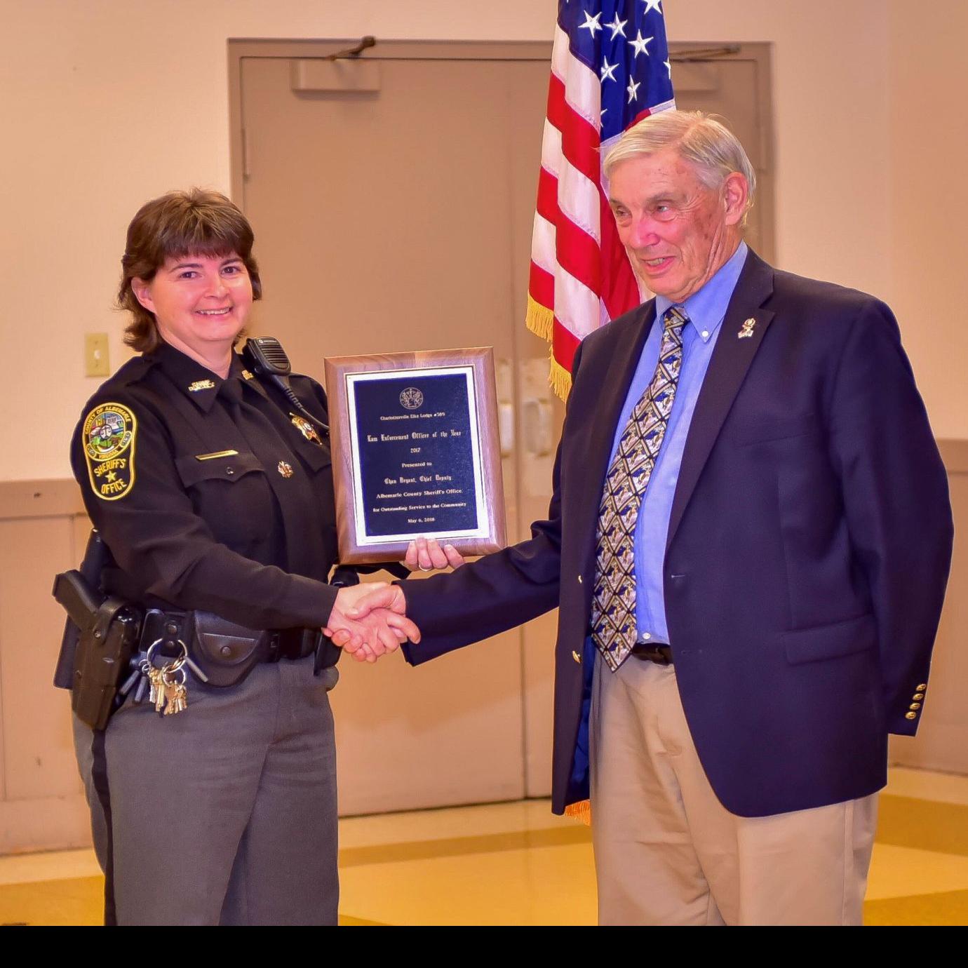 Albemarle Chief Deputy Bryant Becomes First Woman To Receive Local Elks Law Enforcement Award Local News Dailyprogress Com