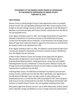Greene BOS at Orange