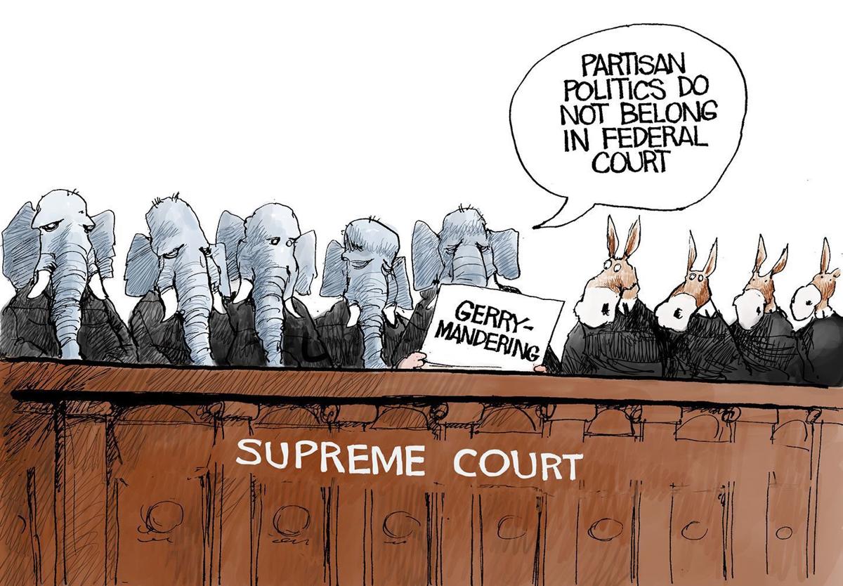 Opinion Cartoon U S Supreme Court Gerrymandering Opinion Dailyprogress Com This is an opinion cartoon. opinion cartoon u s supreme court