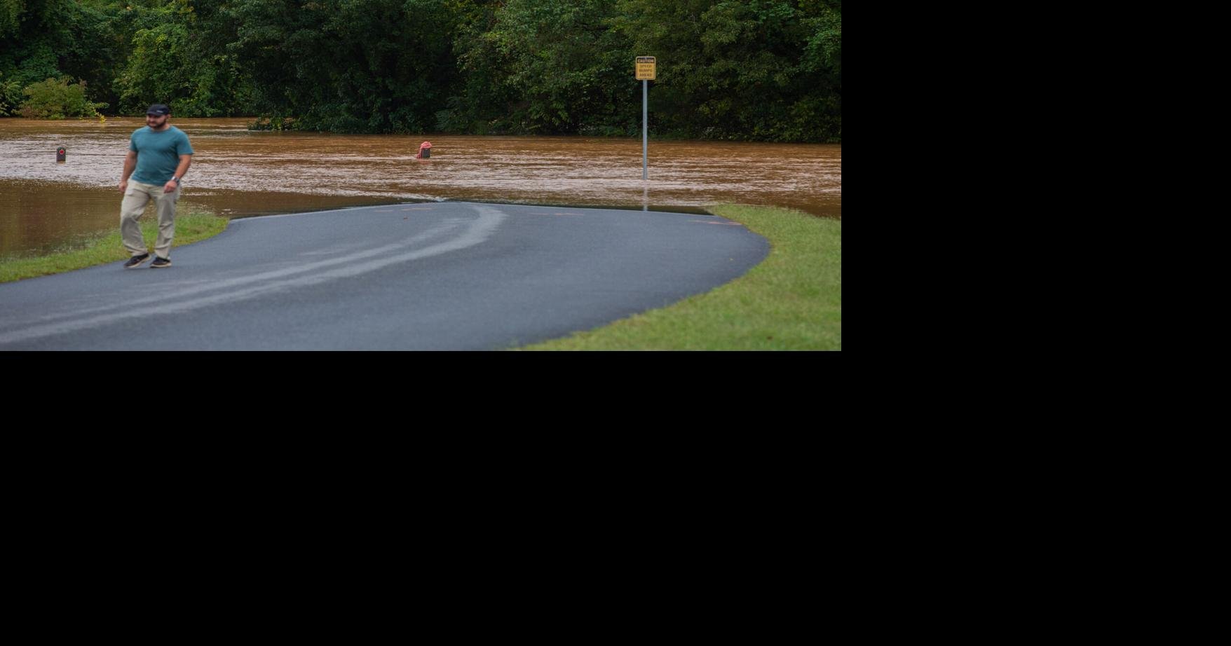 Road closures in central Virginia as remains of Helene remain