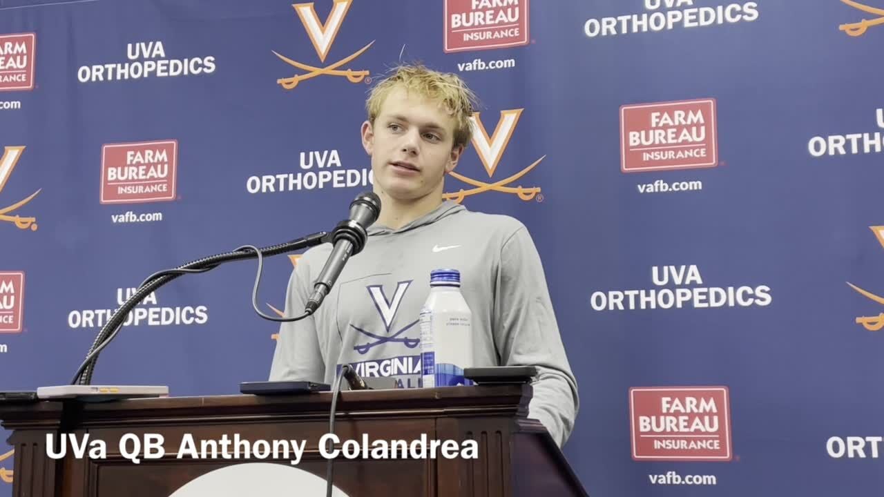 UVa QB Colandrea On Loss To Georgia Tech