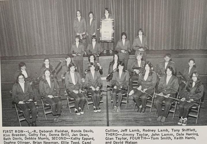 1977 band photo from yearbook