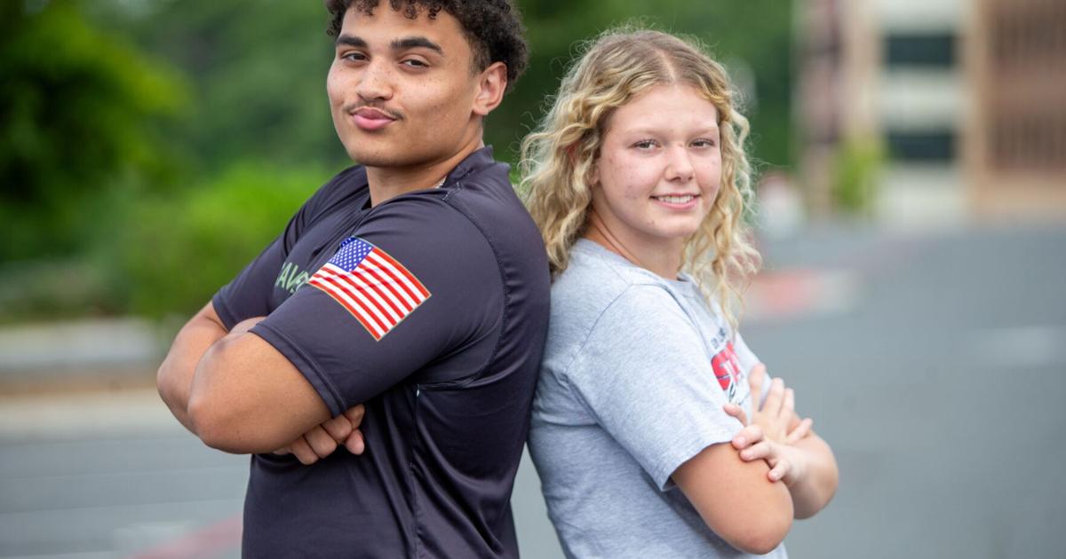 Staunton High wrestlers Caylaih Chandler and Sirius Salisbury are headed ...