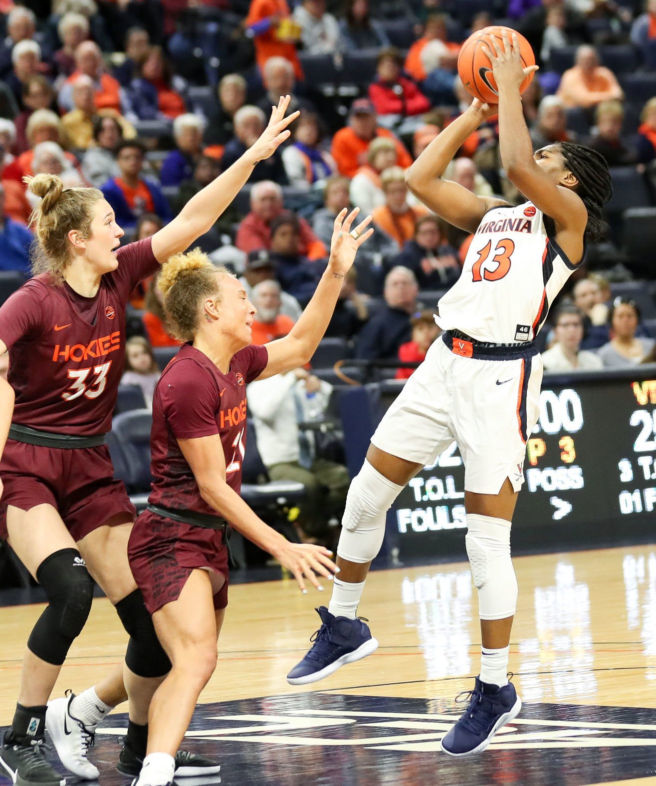 Photos: Virginia Tech Women's Basketball Team Beats Virginia