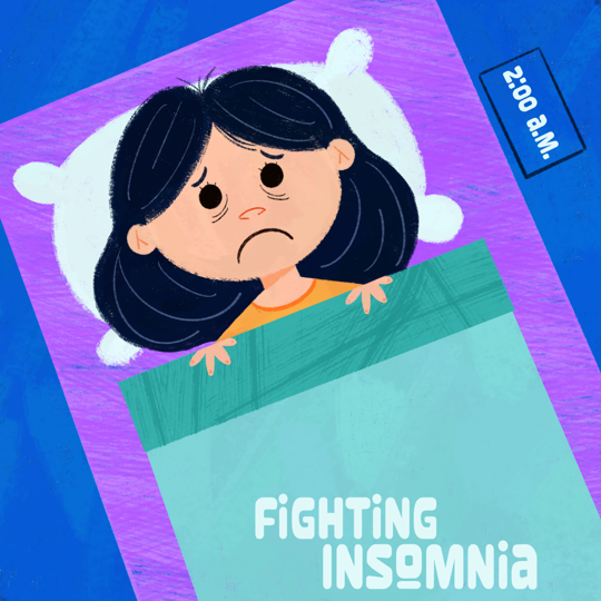 Fighting insomnia column art