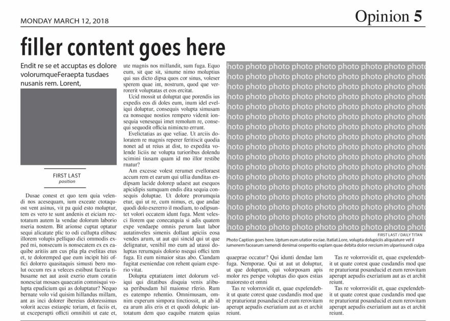 Sometimes student newspapers have to write filler articles like this