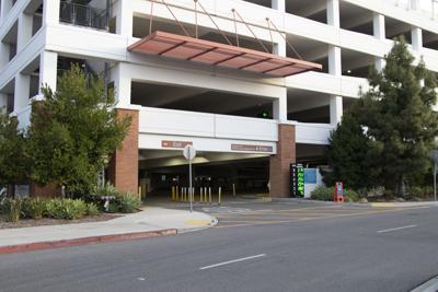 Eastern parking structure