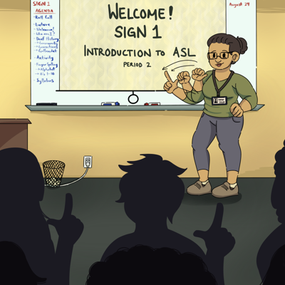 ASL classes illustration