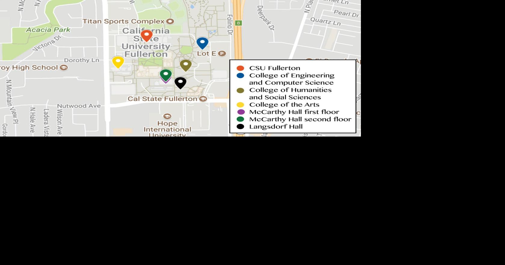 Cal State Fullerton Map On-Campus Dining Options At Csuf Don't Have Perfect Health Inspection  Scores | Campus News | Dailytitan.com