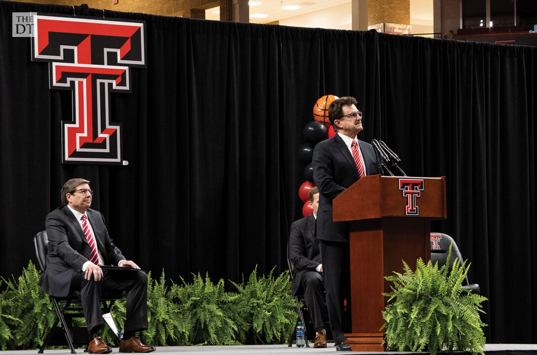 President Schovanec Speaks at Press Conference.