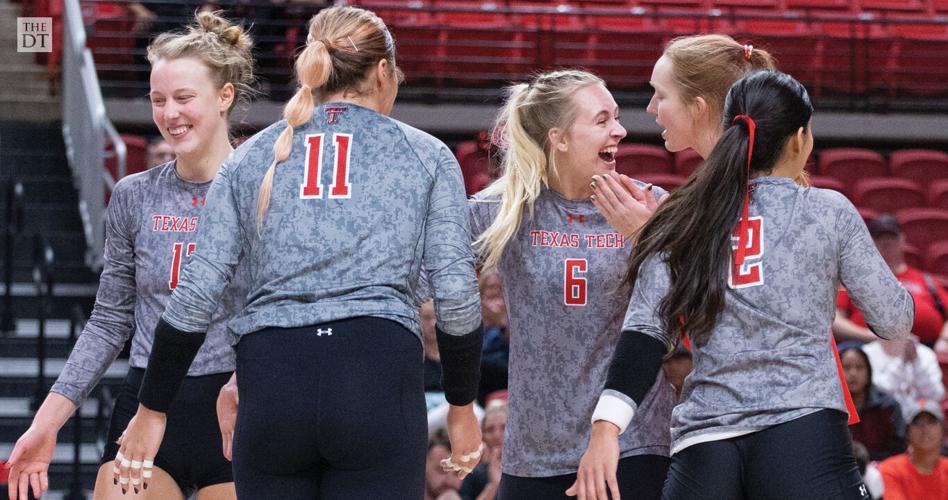 The Texas Tech volleyball team defeats Texas Christian University