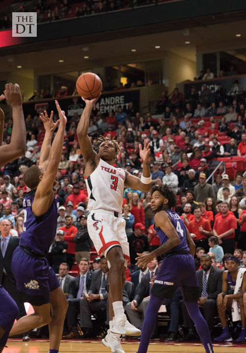 Texas Tech Men's Basketball defeats Texas Christian University, 88-42.